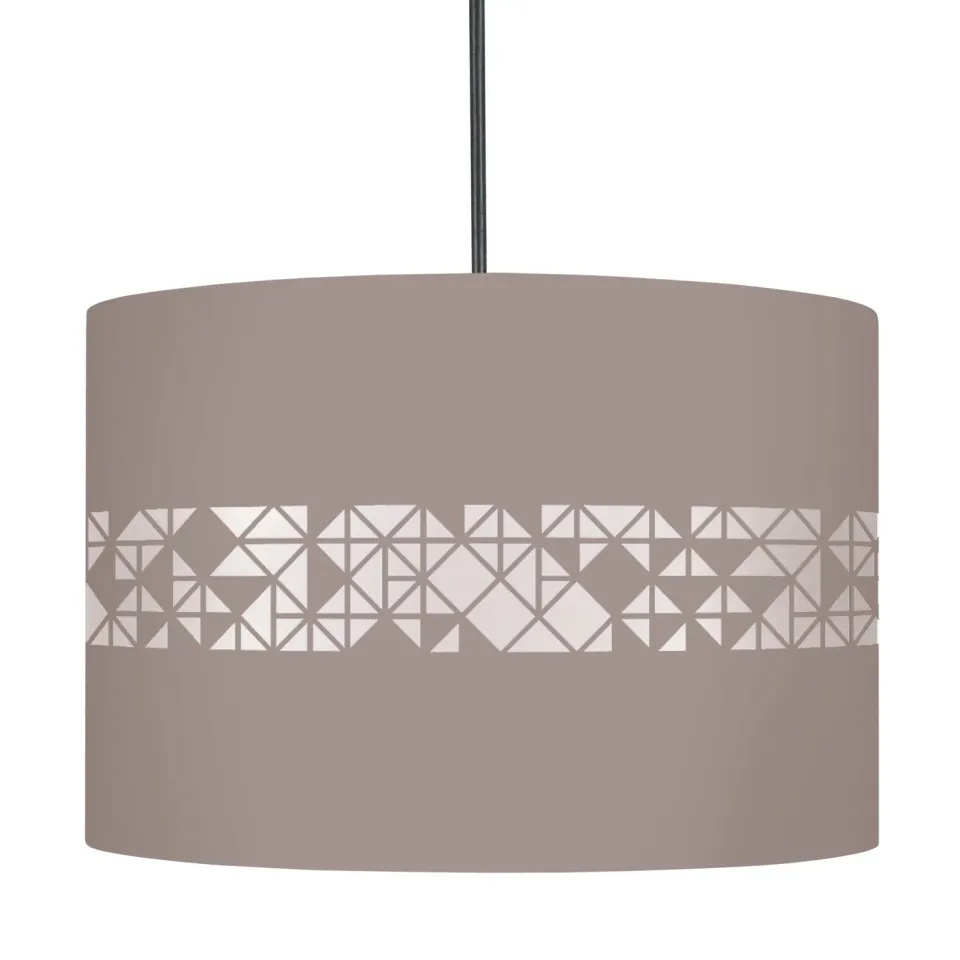 Tosel Ikat sospensione cilindro nera E27