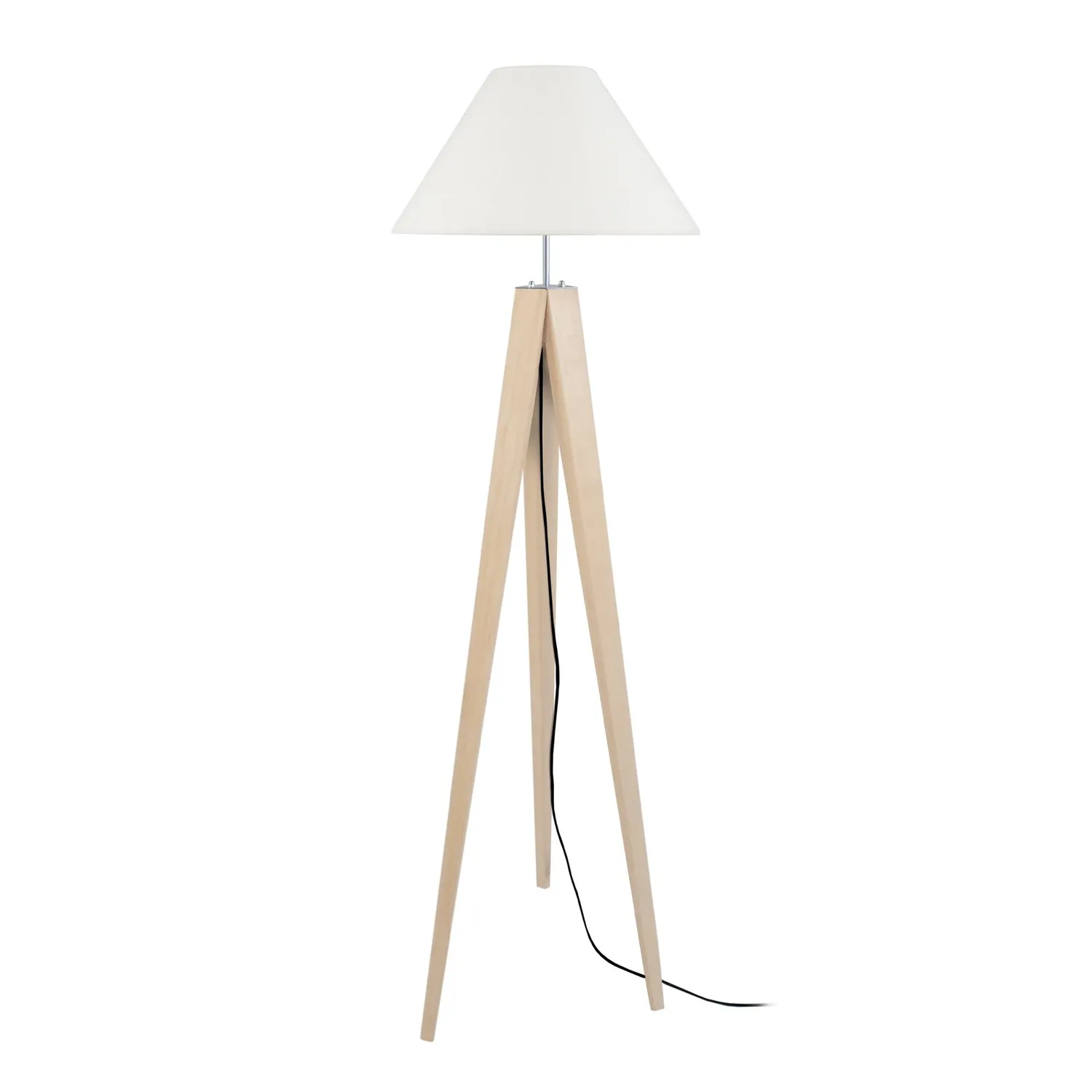 Tosel Idun piantana treppiede 40x155cm naturale ecru