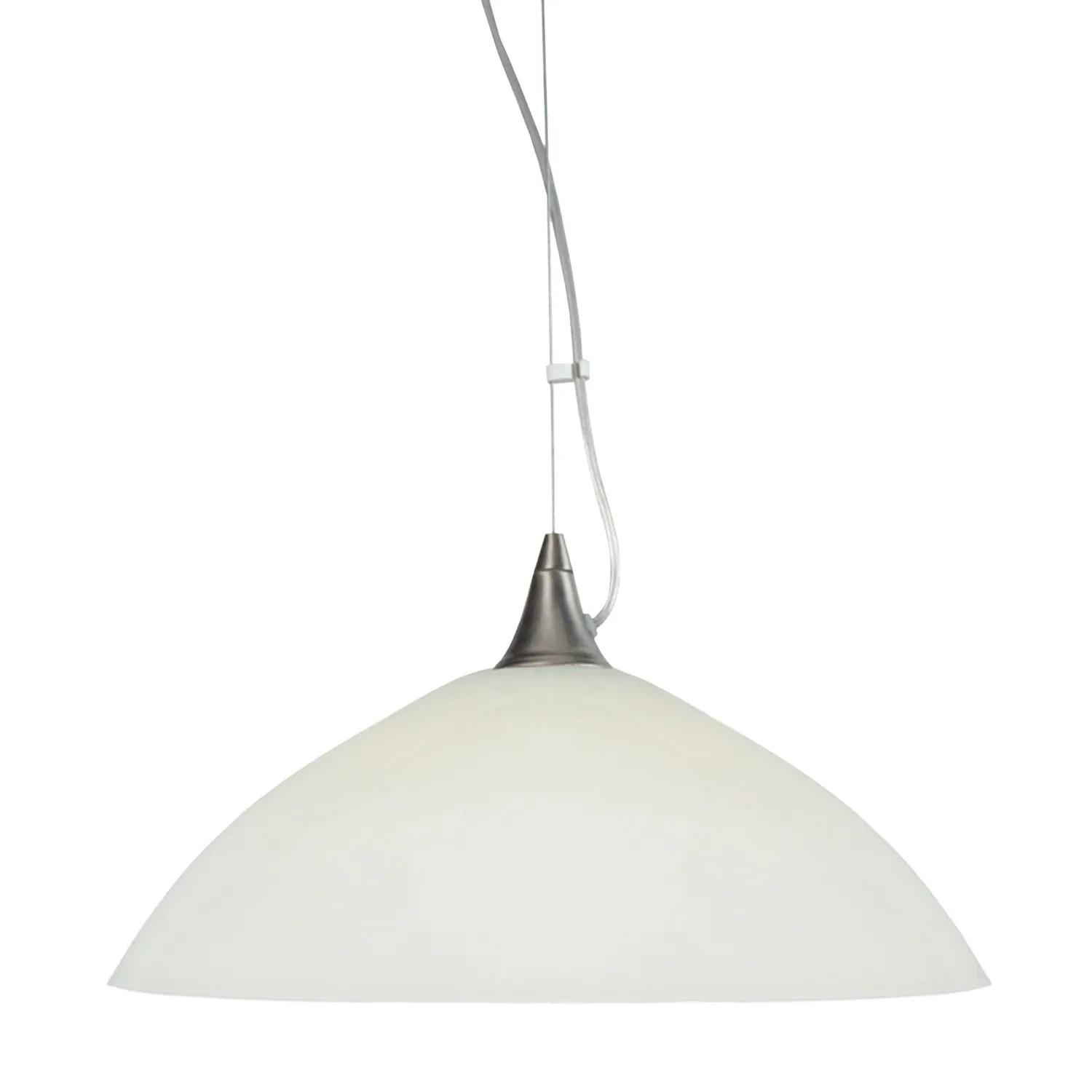 Tosel Divy lampada a sospensione bianco 38x100 cm cupola