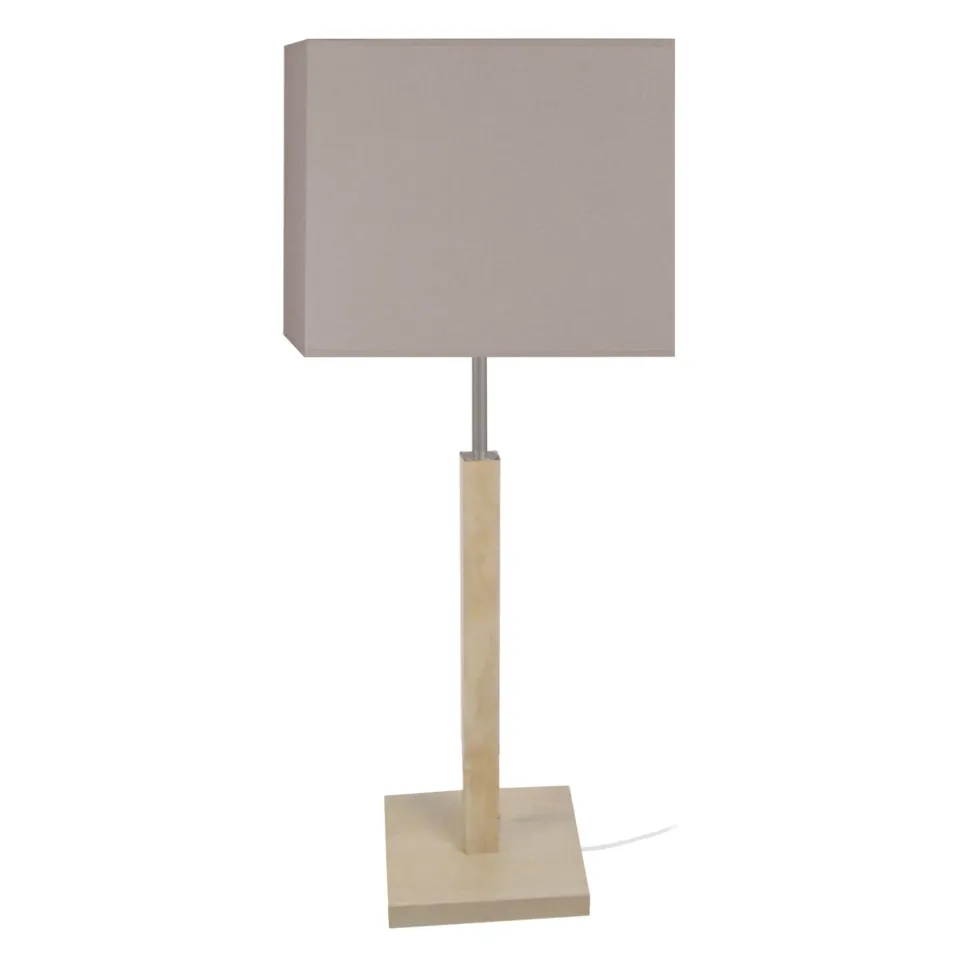 Tosel Frigga lampada tavolo legno naturale bianco 20x51 cm