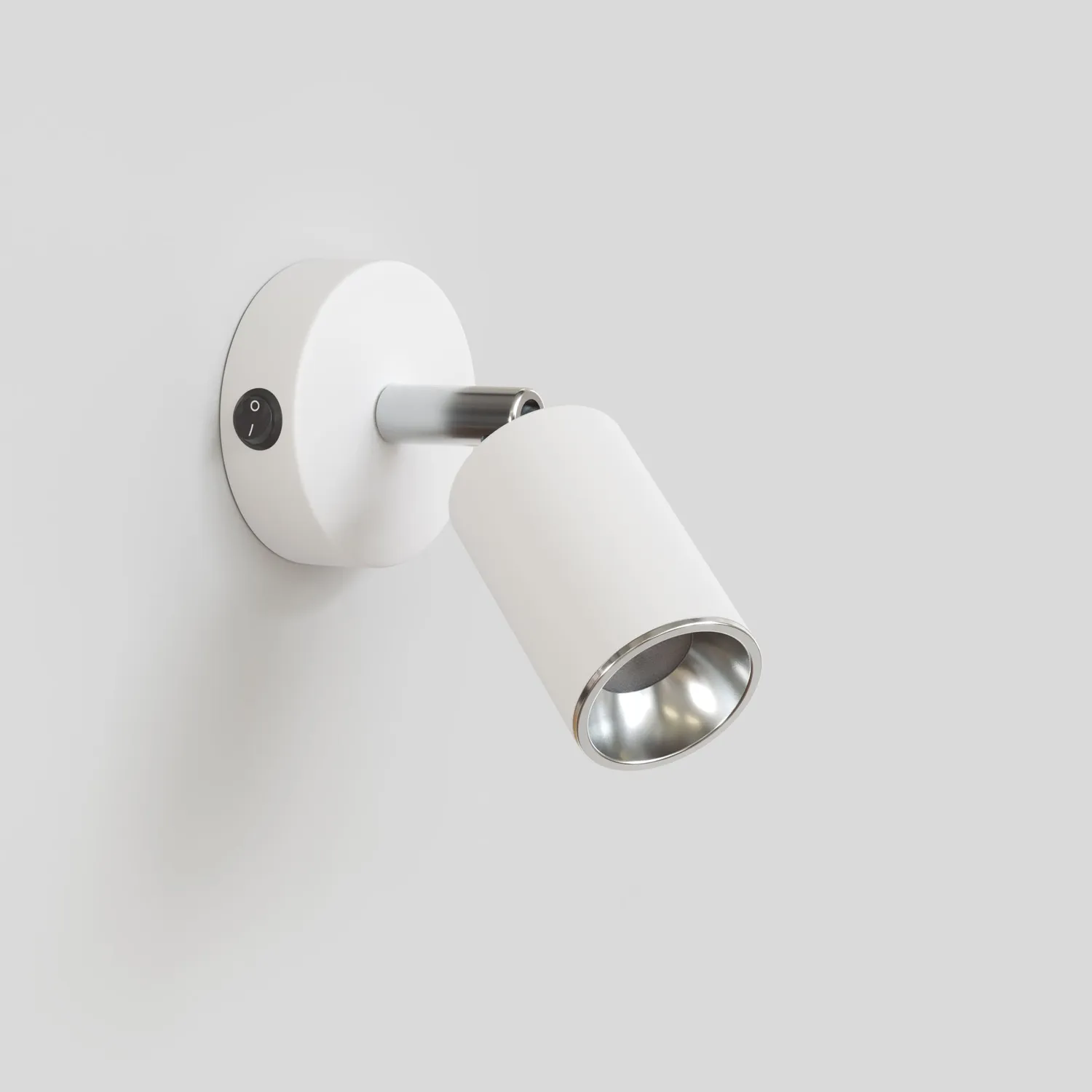 Creative Cables Bispot Faretto GU10 Bianco Cromo con Lampadina