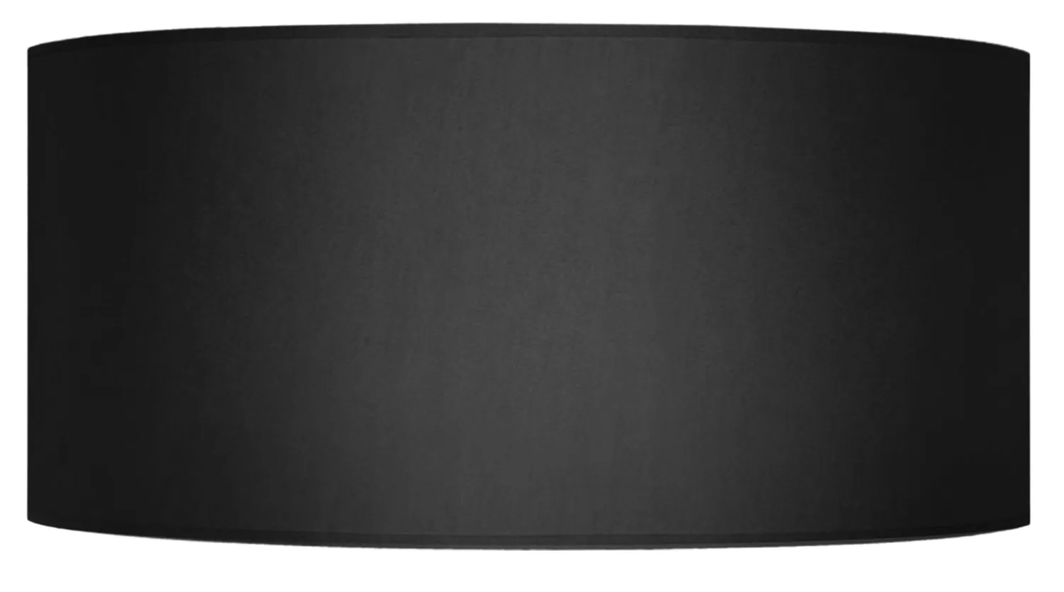 Tosel paralume cilindrico tessuto nero 45 cm E27