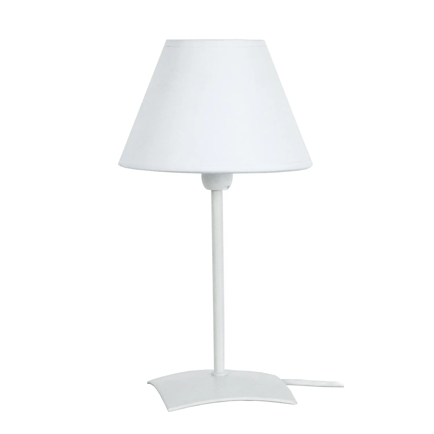 Tosel Kola lampada tavolo bianca 16x22 cm metallo