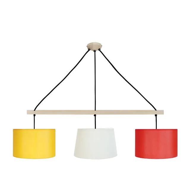 Tosel Amesterdham lampadario legno multicolore 80x80 cm