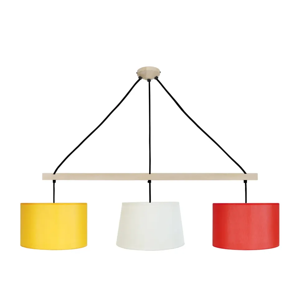 Tosel Amesterdham lampadario legno multicolore 80x80 cm