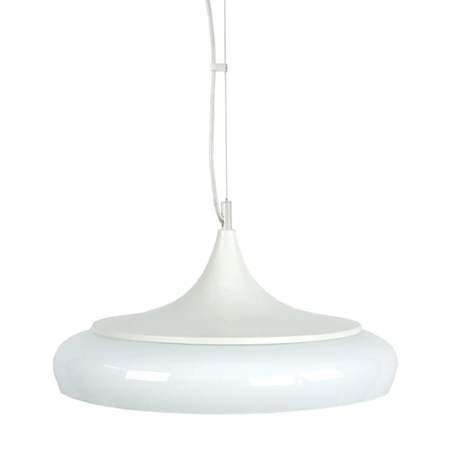 Tosel Divinity lampada a sospensione 41x100 cm nero-opale vetro