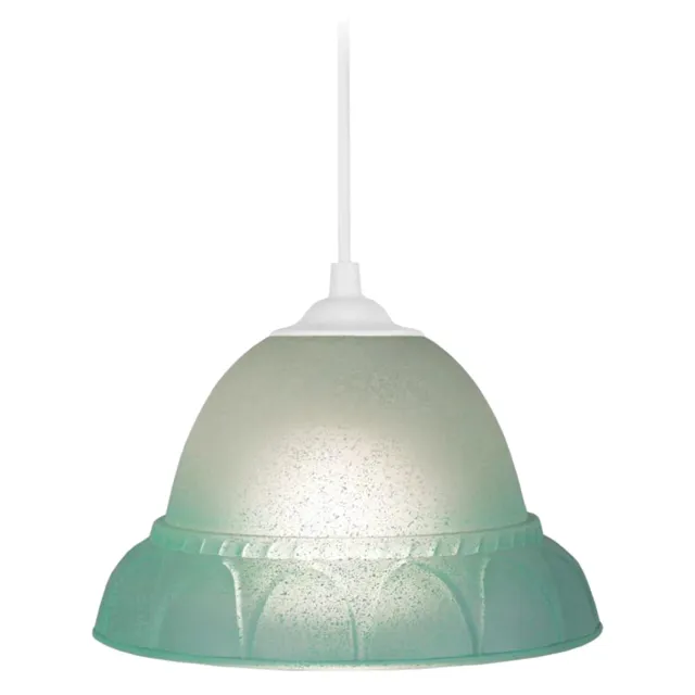 Tosel Dalila sospensione vetro turchese 20 cm E27