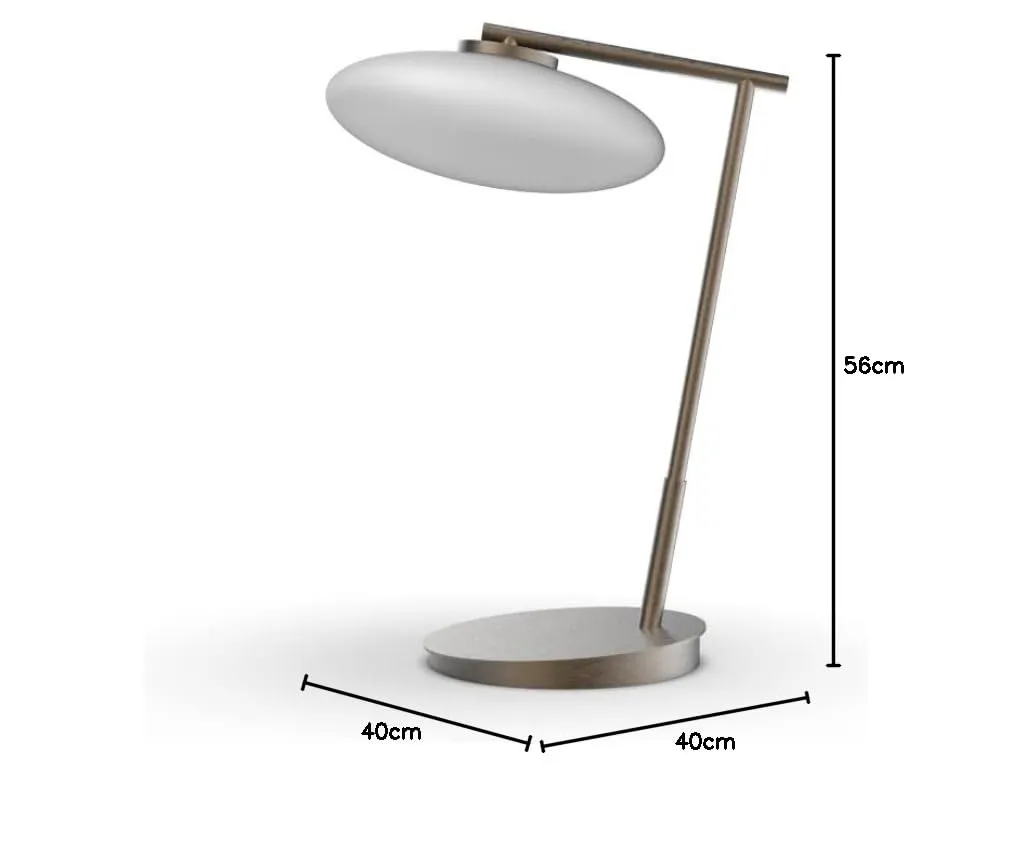 Penta Mamì lampada tavolo large bronzo bianco 3000K