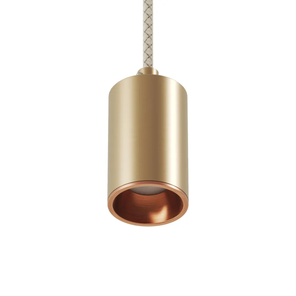Creative Cables Bispot faretto GU10 bronzo rame LED 8W 3000K