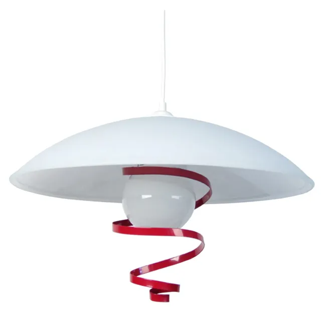 Tosel Ninfa sospensione vetro bianco D40cm E27 1 luce