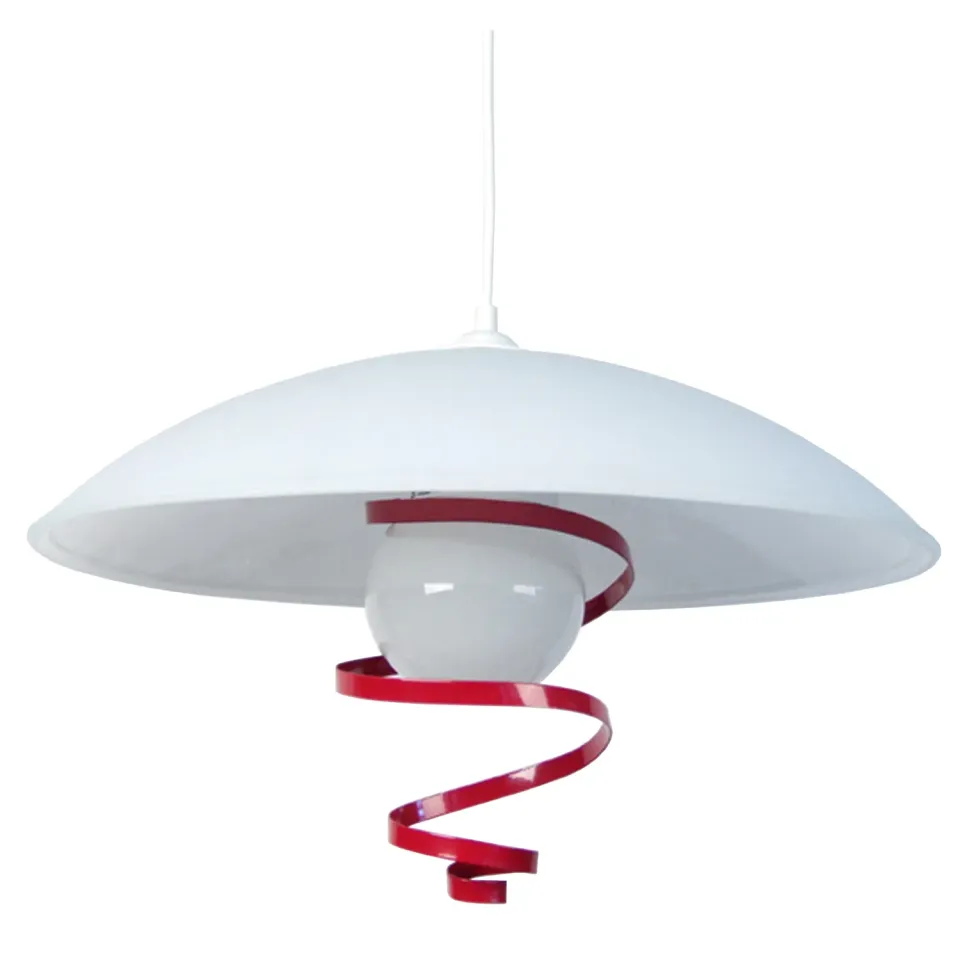 Tosel Ninfa sospensione vetro bianco D40cm E27 1 luce