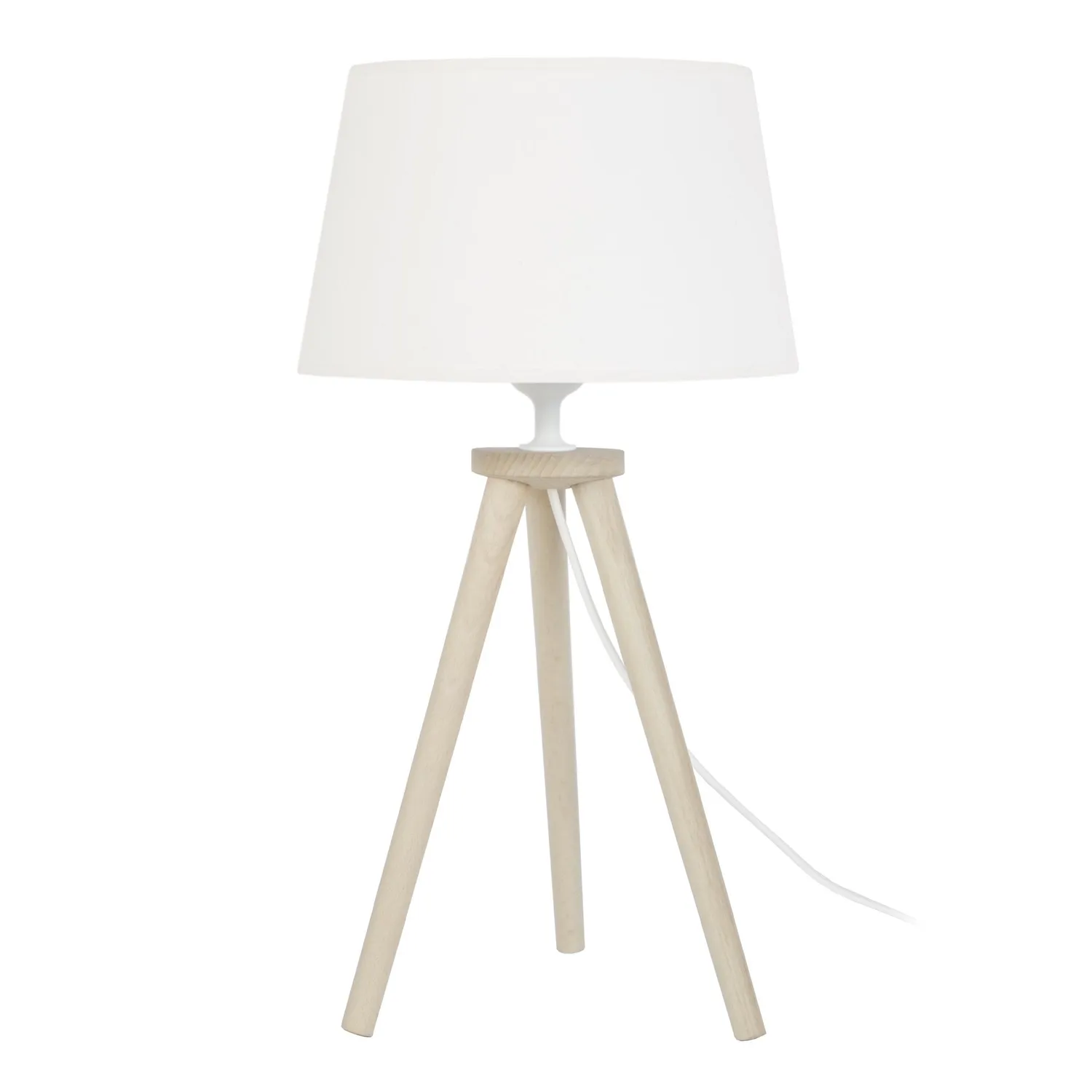 Tosel Utgard lampada tavolo treppiede naturale ecrù 30x44cm