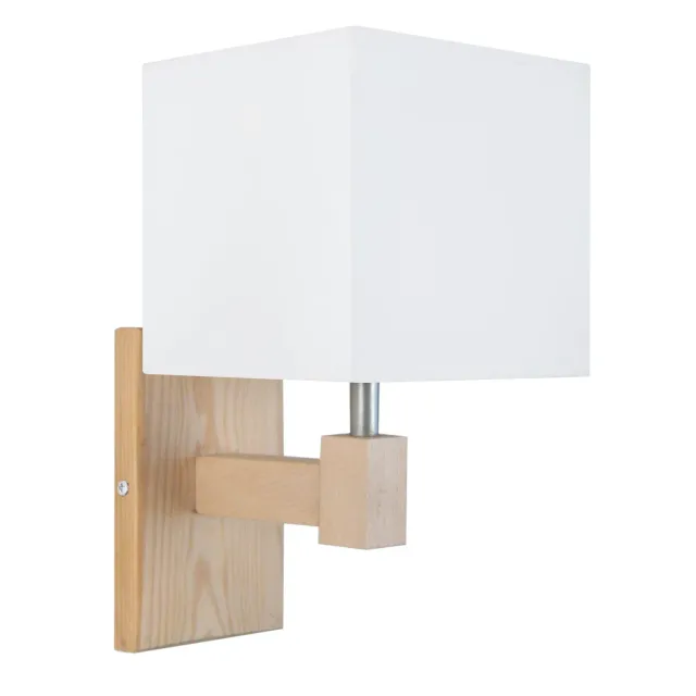Tosel Frigga applique legno naturale ecrù 21 cm E14