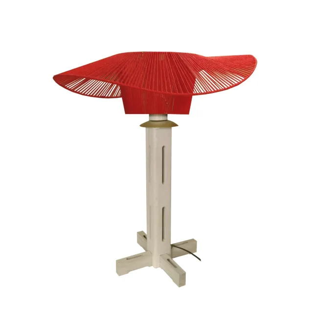 Tosel Padua lampada da comodino naturale 40x60cm legno