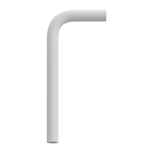Creative Cables tubo curvo metallo 14 cm bianco