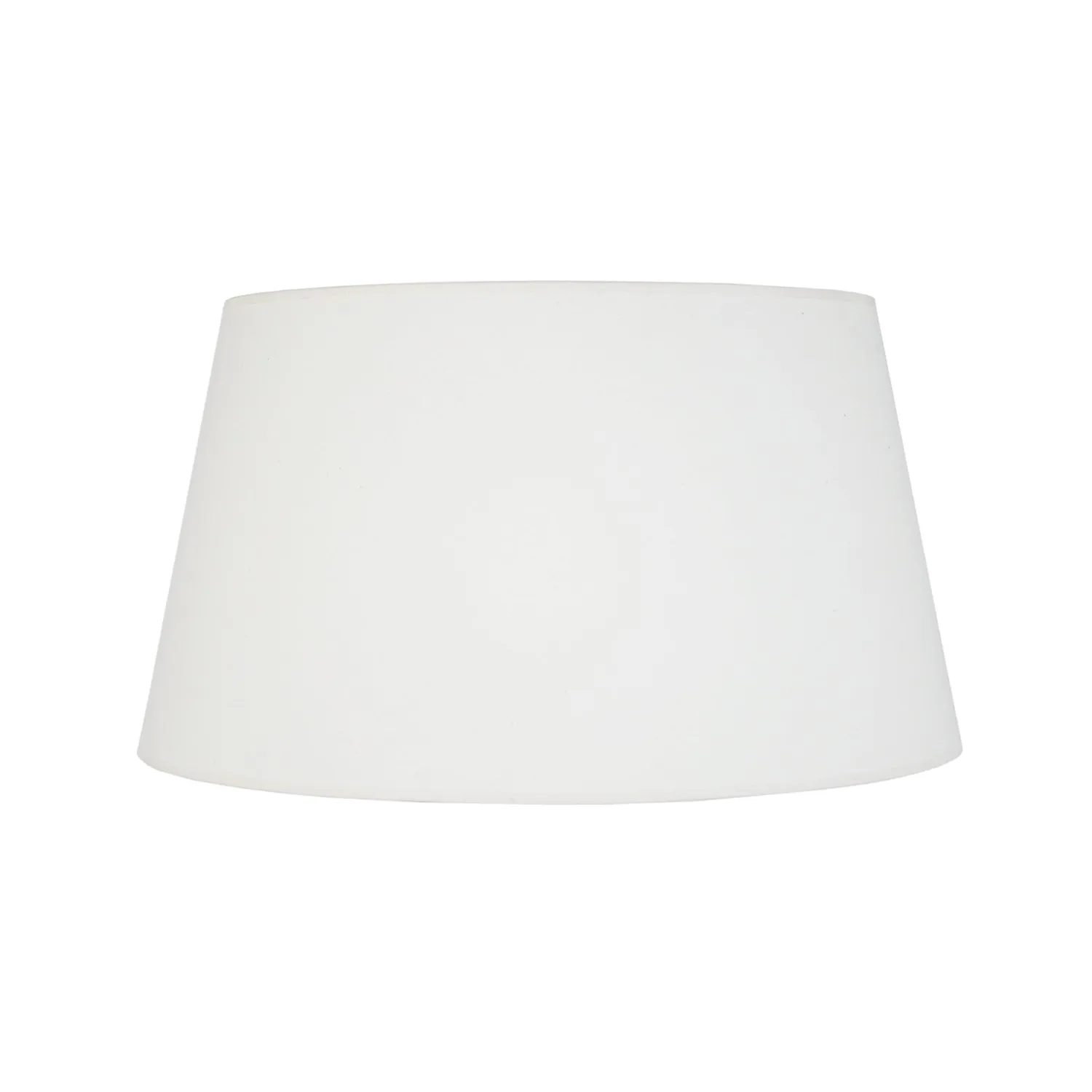 Tosel Tambour Paralume Tamburo 40x26cm Bianco Tessuto