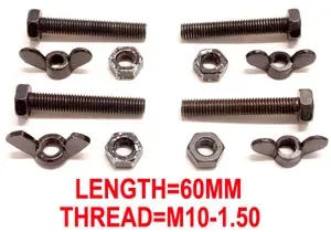 American DJ M10-1.50 kit bulloni dadi 4 pezzi universale