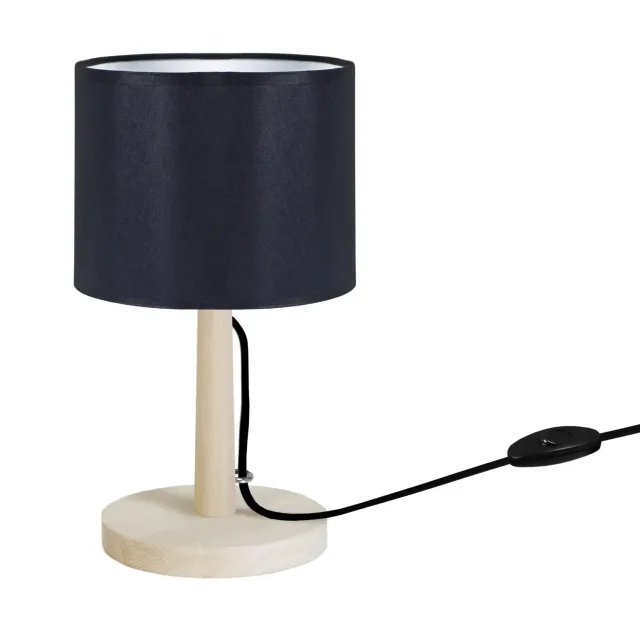 Tosel Mykines lampada comodino 16x28 cm naturale ecru